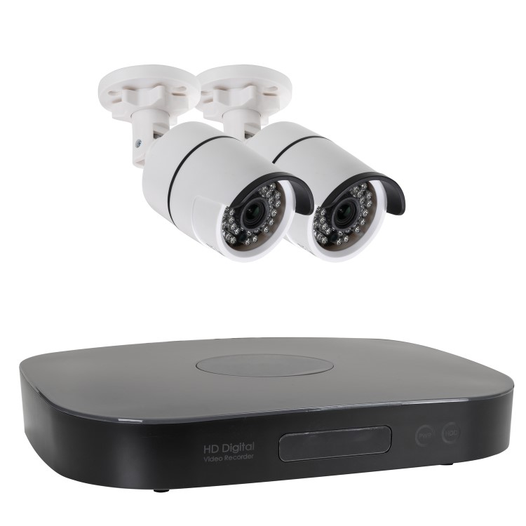 Box Opened electriQ 2 Camera 1080p HD CCTV System with 1TB Hard Drive