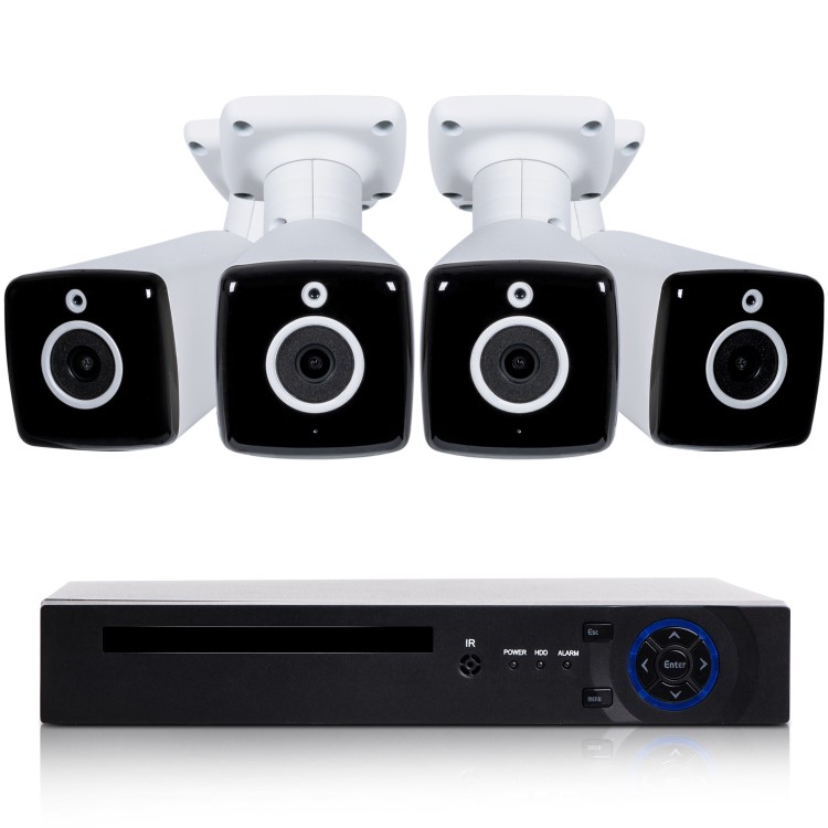 Box Opened electriQ 4 Camera 4K Ultra HD DVR CCTV System with 2TB HDD