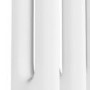 Reggio White Vertical Double Column Traditional Radiator 1800x380mm 3519 BTU - Cast Iron Style