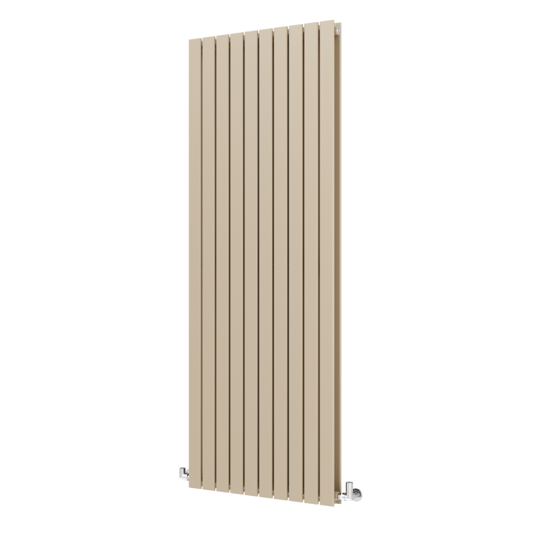 Riace Beige grey Vertical Flat Designer Radiator 1800x680mm Double Panel 6947 BTU