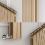 Riace Elk brown Vertical Flat Designer Radiator 1800x680mm Double Panel 6947 BTU