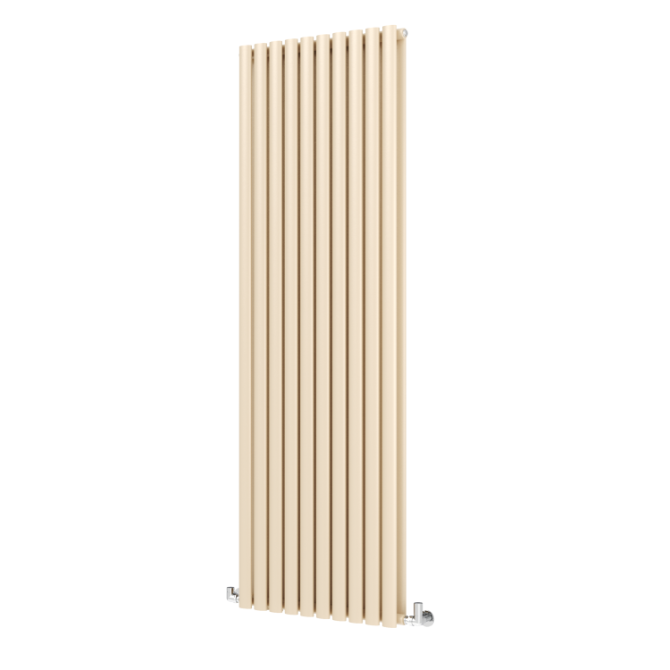 Sorrento Elk brown Vertical Oval Designer Radiator 1800x590mm Double Panel 6229 BTU