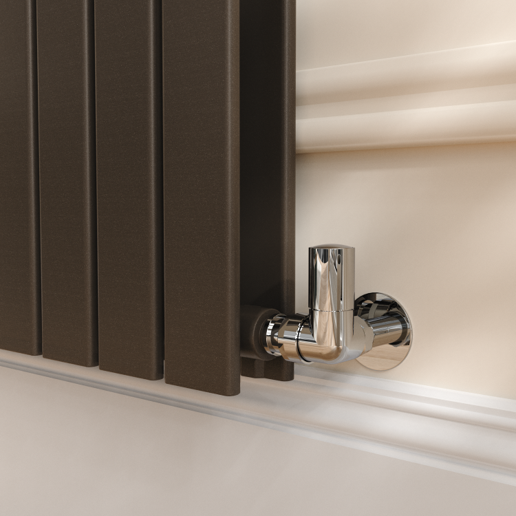 Riace Russet Vertical Flat Designer Radiator 1800x680mm Double Panel 6947 BTU