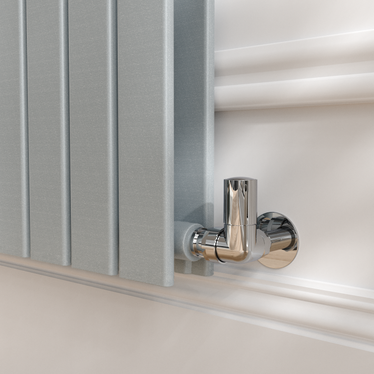 Riace Salt & Pepper Vertical Flat Designer Radiator 1800x680mm Double Panel 6947 BTU