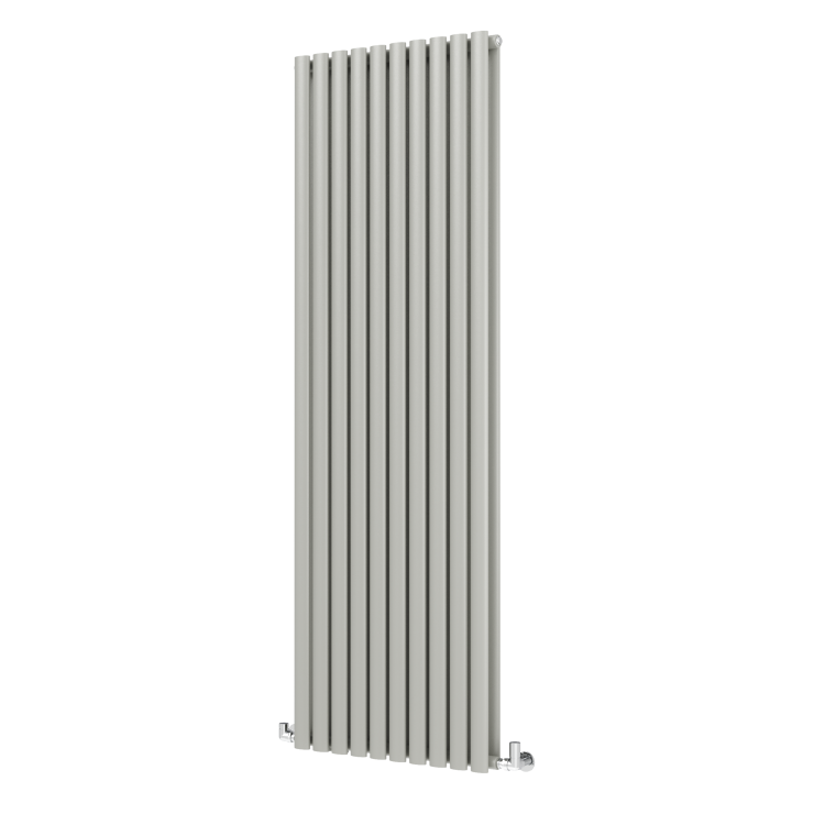 Sorrento Smoked Stone Vertical Oval Designer Radiator 1800x590mm Double Panel 6229 BTU