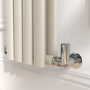 Sorrento Linen Vertical Oval Designer Radiator 1600x236mm Double Panel 2234 BTU