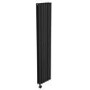 Midnight Black Vertical Smart Electric Radiator with Wi-Fi Thermostat - 1.2kW - Double Panel H1600xW354mm - Bathroom Safe