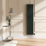 Evergreen Vertical Smart Electric Radiator with Wi-Fi Thermostat - 1.2KW - H1600xW354 - Bathroom Safe