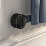Light Grey Vertical Smart Electric Radiator with Wi-Fi Thermostat - 1.2kW - Double Panel H1600xW354mm - Bathroom Safe