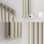 Linen Vertical Smart Electric Radiator with Wi-Fi Thermostat - 1.2KW - H1600xW354 - Bathroom Safe