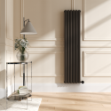 VD6-1600-1.2RUW Russet Vertical Smart Electric Radiator with Wi-Fi Thermostat - 1200W - H1600xW354mm - Bathroom Safe