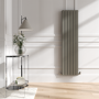 Riace Smoked Stone Vertical Flat Designer Radiator 1600x408mm Double Panel 3687 BTU