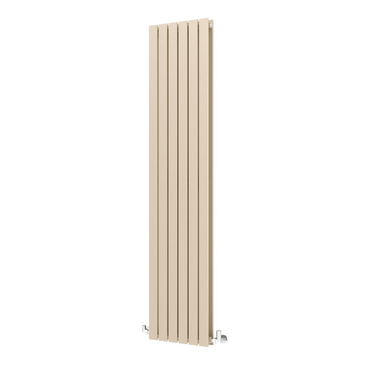 Riace Beige grey Vertical Flat Designer Radiator 1800x408mm Double Panel 4168 BTU