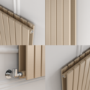 Riace Cleopatra Vertical Flat Designer Radiator 1800x408mm Double Panel 4168 BTU