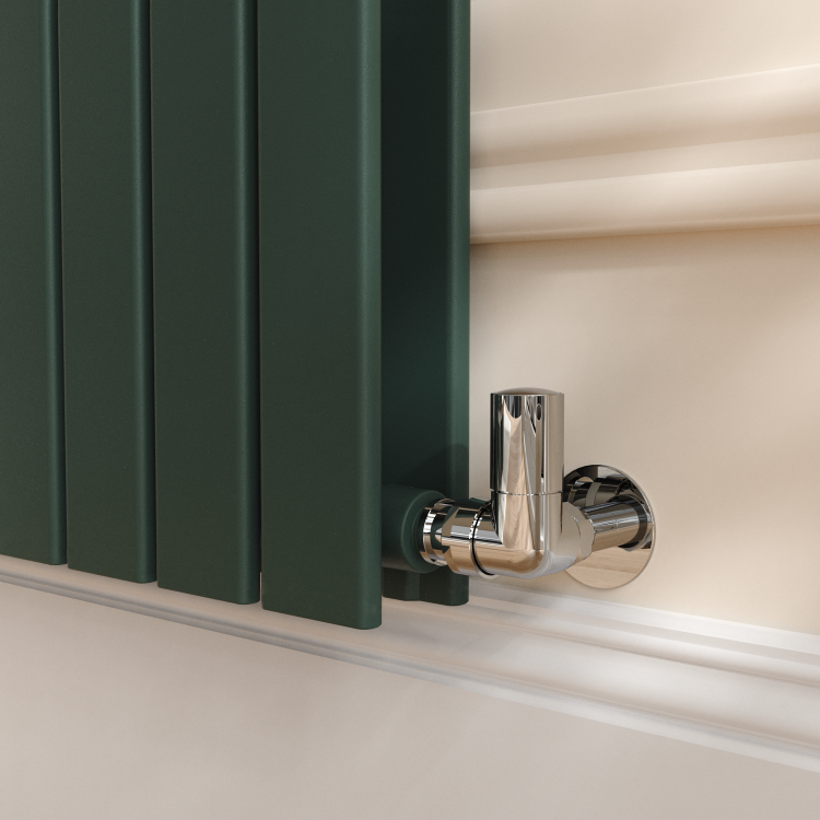 Riace Evergreen Vertical Flat Designer Radiator 1800x408mm Double Panel 4168 BTU