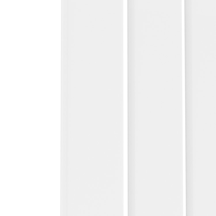 Riace White Horizontal Flat Designer Radiator 600x1428mm Single Panel 3337 BTU