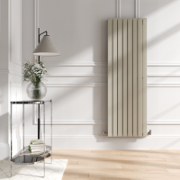 Riace Linen Vertical Flat Designer Radiator 1600x544mm Double Panel 4916 BTU