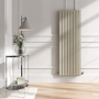 Riace Linen Vertical Flat Designer Radiator 1600x544mm Double Panel 4916 BTU