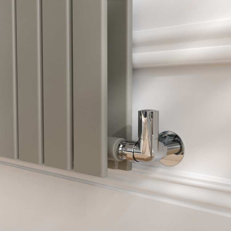 Riace Smoked Stone Vertical Flat Designer Radiator 1600x544mm Double Panel 4916 BTU