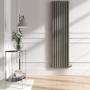 Sorrento Smoked Stone Vertical Oval Designer Radiator 1800x472mm Double Panel 4983 BTU