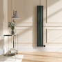 Evergreen Vertical Smart Electric Radiator with Wi-Fi Thermostat - 1KW - H1600xW236 - Bathroom Safe