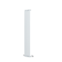 Sorrento Salt & Pepper Vertical Oval Designer Radiator 1600x236mm Single Panel 1521 BTU