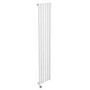 GRADE A2 - White Electric Vertical Designer Radiator 1kW with Wifi Thermostat - H1600xW354mm - IPX4 Bathroom Safe