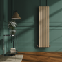 Riace Elk brown Vertical Flat Designer Radiator 1600x408mm Single Panel 2442 BTU