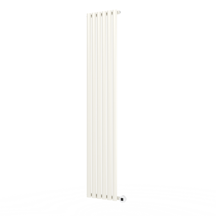 Linen Vertical Smart Electric Radiator with Wi-Fi Thermostat - 2000W - H1800xW354 - Bathroom Safe