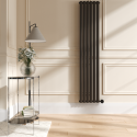 VS6-1800-2RUW Russet Vertical Smart Electric Radiator with Wi-Fi Thermostat - 2000W - H1800xW354 - Bathroom Safe