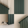 Riace Evergreen Vertical Flat Designer Radiator 1800x408mm Single Panel 2705 BTU