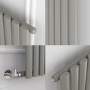 Sorrento Smoked Stone Vertical Oval Designer Radiator 1800x354mm Single Panel 2530 BTU