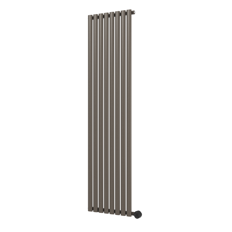 Russet Vertical Smart Electric Radiator with Wi-Fi Thermostat - 2x1.2KW - H1800xW472 - Bathroom Safe
