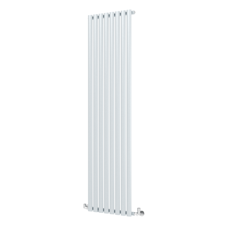 Sorrento Salt & Pepper Vertical Oval Designer Radiator 1800x472mm Single Panel 3373 BTU