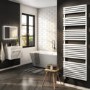 White Electric Towel Radiator 1.2kW with Wifi Thermostat - H1800xW600mm - IPX4 Bathroom Safe