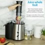 GRADE A2 - electriQ Whole Fruit 990W Power Juicer - Stainless Steel