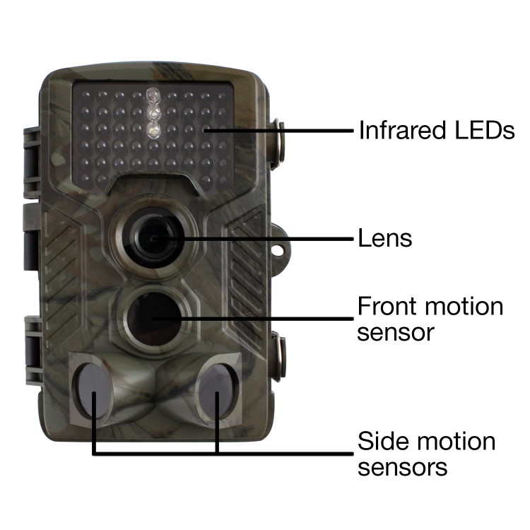 electriQ Outback 12 Megapixel HD Wildlife and Nature Camera with Night Vision & 8GB SD Card
