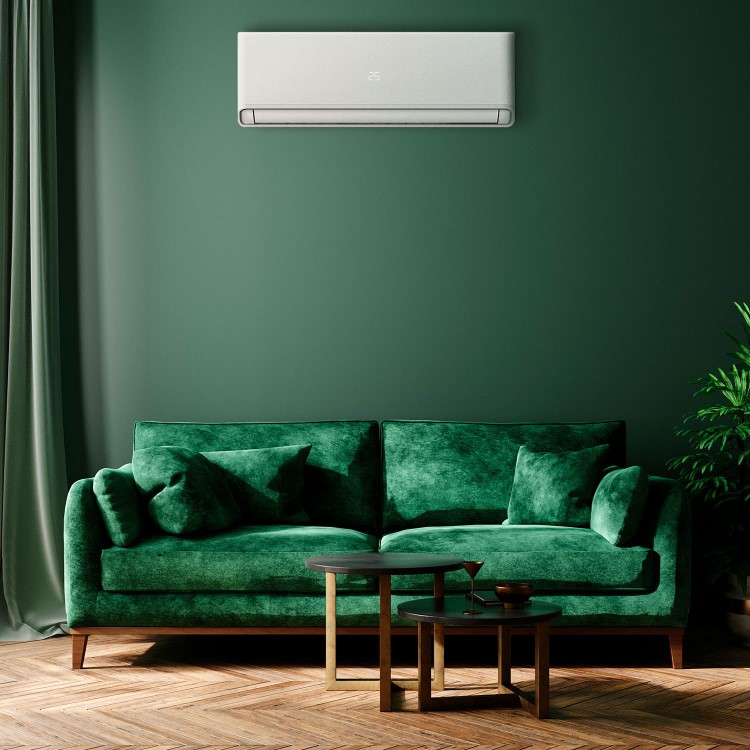 electriQ Easy-Fit 9000 BTU A++ WiFi Smart Wall Mounted Air Conditioner with Heat Pump - 4m Pipe Kit Included