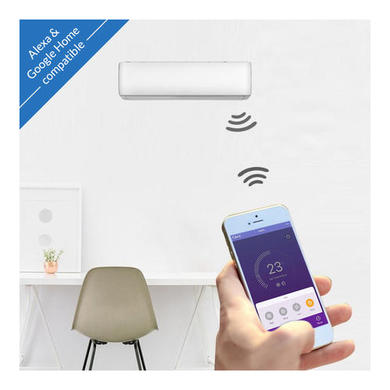 Outdoor 9000 BTU WIFI Smart A++ easy-fit DIY DC Inverter Wall Split Air Conditioner with 4.5 meters pipe 
