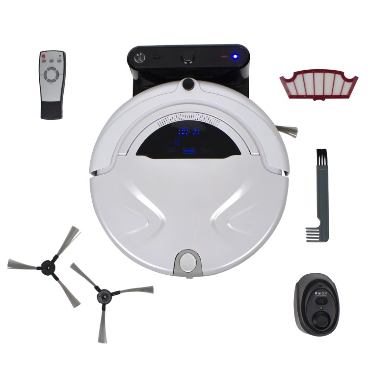GRADE A2 - electriQ Intelligent Robotic Vacuum Cleaner with UV sterilization & Self Charging Dock- eiq-c11e