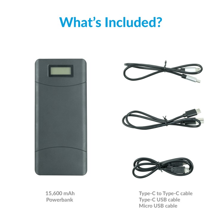 electriQ Multifunction USB 15600mAh Laptop & Mobile Power Bank