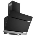 eIQAN60BLTOUCHHE electriQ 60cm Angled Cooker Hood - Black and Stainless Steel