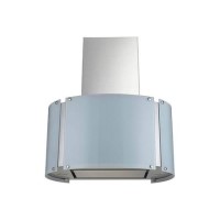 GRADE A2 - electriQ Designer Curved 70cm LED light Oval Chimney Cooker Hood -  5 Year warranty 