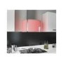 GRADE A2 - electriQ Designer Curved 70cm LED light Oval Chimney Cooker Hood -  5 Year warranty 