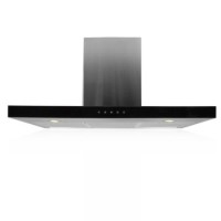 Refurbished electriQ eIQCHSLINESSE90 90cm Slimline Electronic Cooker Hood Stainless Steel