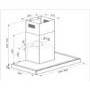 Refurbished electriQ eIQCHSLINESSE90 90cm Slimline Electronic Cooker Hood Stainless Steel
