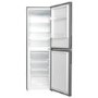 Refurbished electriQ eQ175FFLFINOXVE Freestanding 253 Litre 50/50 Low Frost Fridge Freezer Stainless Steel