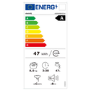 Refurbished electriQ eQMWM8KGFLA Freestanding 8KG 1400 Spin Washing Machine White