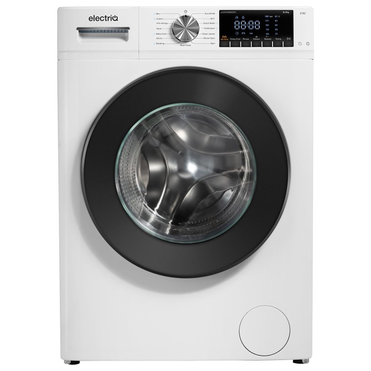 Refurbished electriQ eQMWM8KGFLA Freestanding 8KG 1400 Spin Washing Machine White
