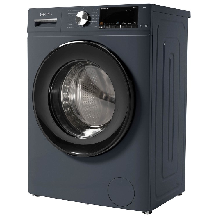 Refurbished electriQ eQMWM8KGFLG Freestanding 8KG 1400 Spin Washing Machine Grey